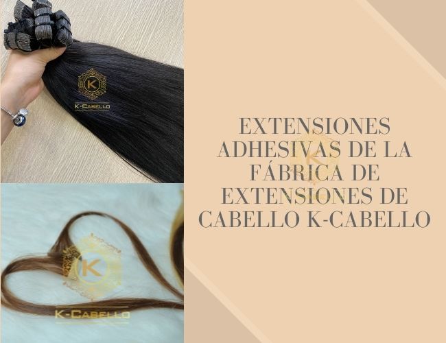 Extensiones adhesivas de la fábrica de extensiones de cabello K-Cabello